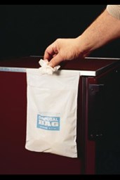 Bild von Bel-Art Cleanware Polyethylene White Self Adhesive Waste Bags; Holds 3 lb, 1.0